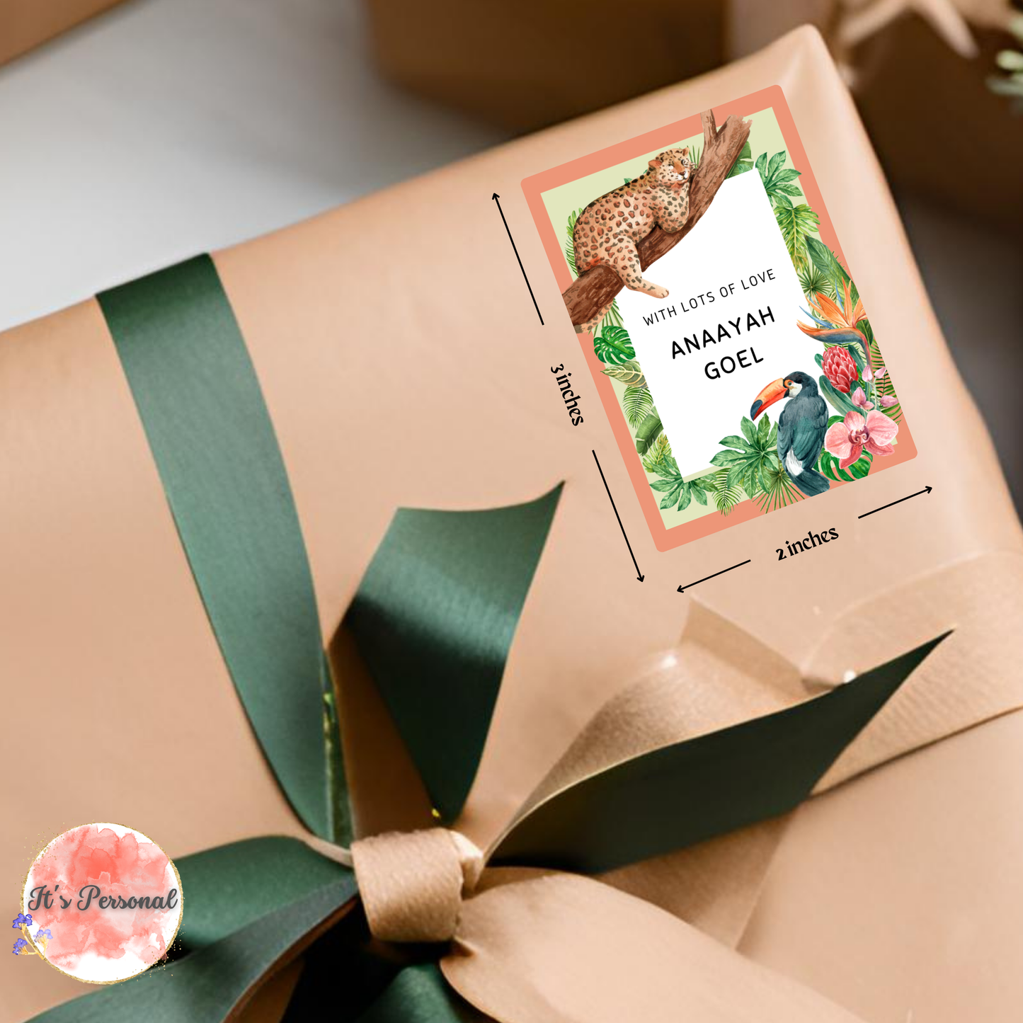 LEOPARD AND TOUCAN - GIFT TAGS (Pack of 25)