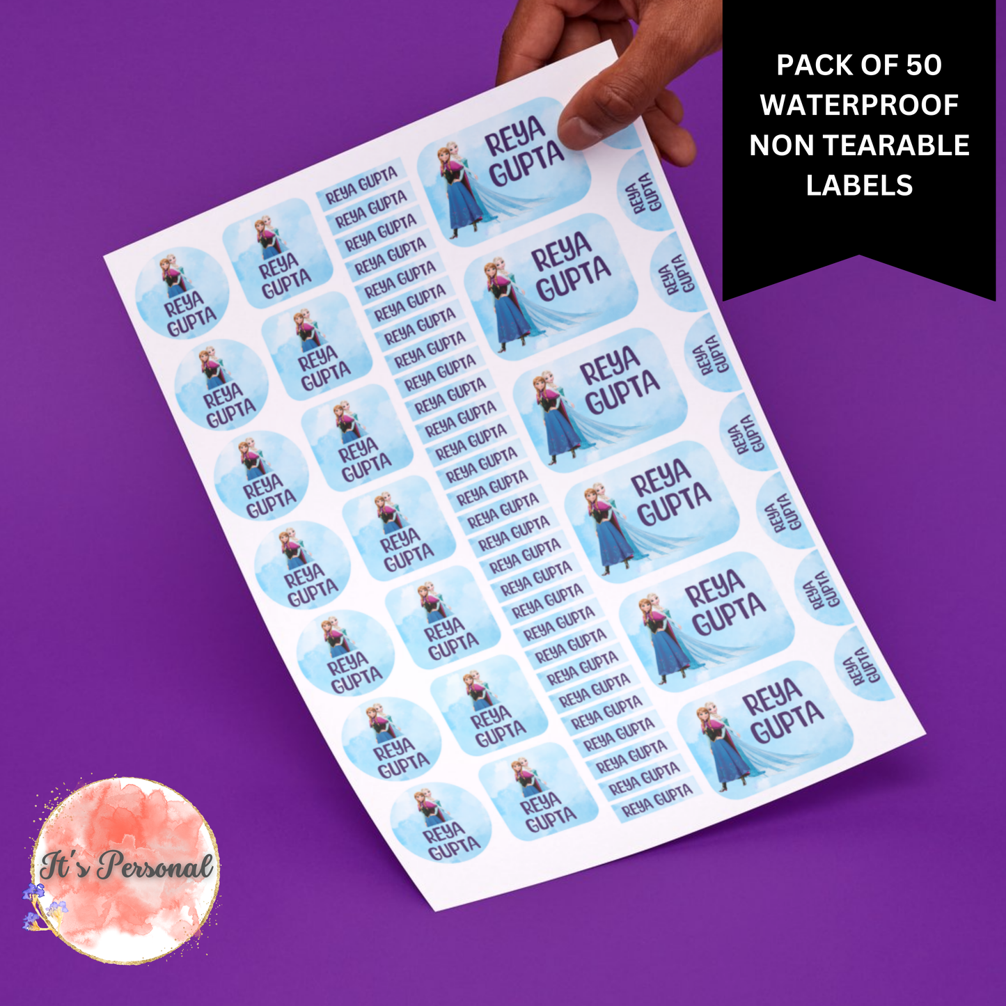 ALL IN ONE WATERPROOF LABELS (Pack of 50 labels)