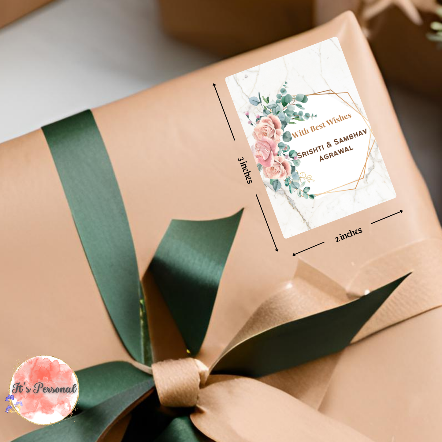 ROSES ON MARBLE - GIFT TAGS (Pack of 25)