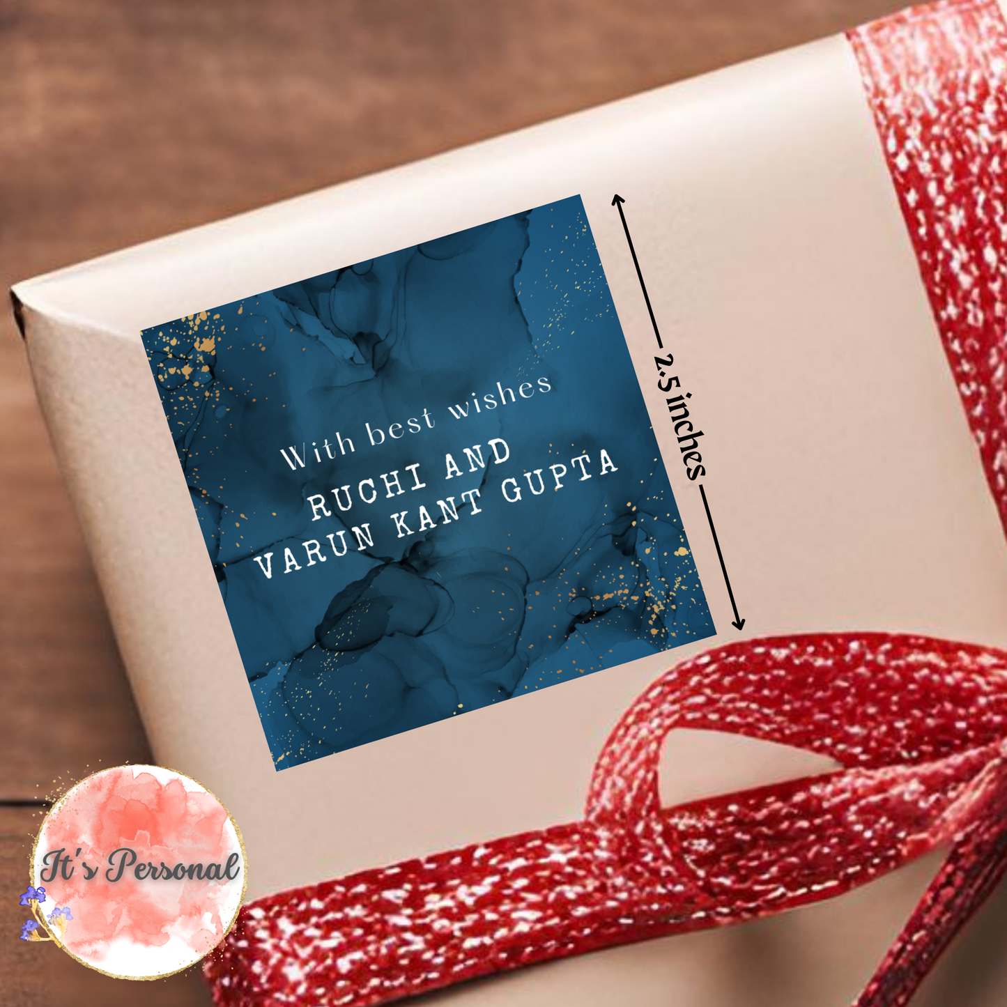 NAVY MARBLE - GIFT TAGS (Pack of 25)
