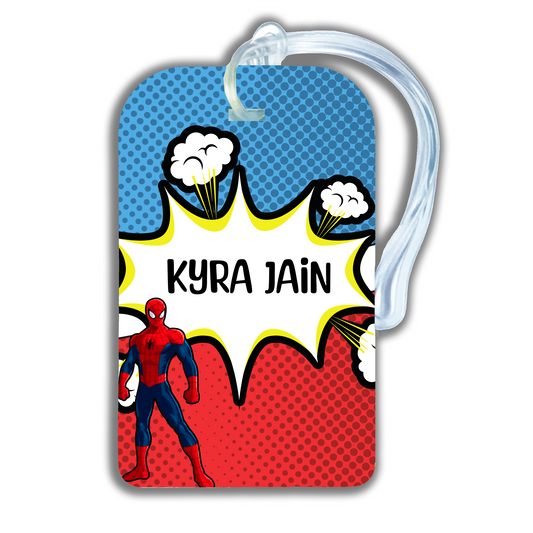 BOOM POW SUPERHERO - LUGGAGE TAG