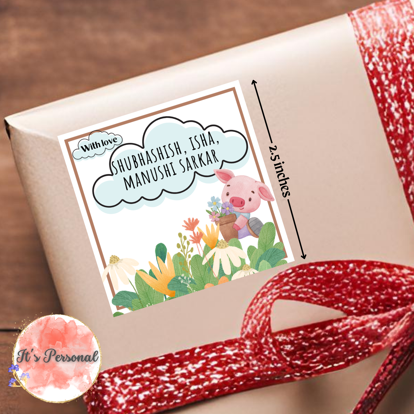 PIG ON THE FARM - GIFT TAGS (Pack of 25)