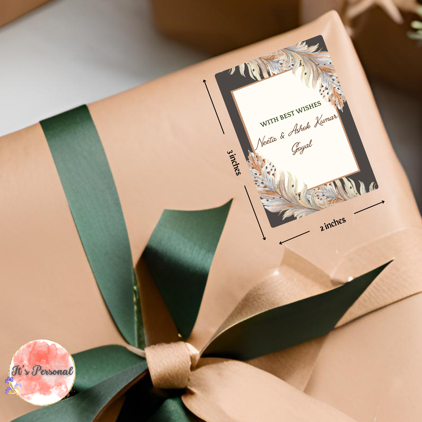 SPOTTED FEATHERS - GIFT TAGS (Pack of 25)