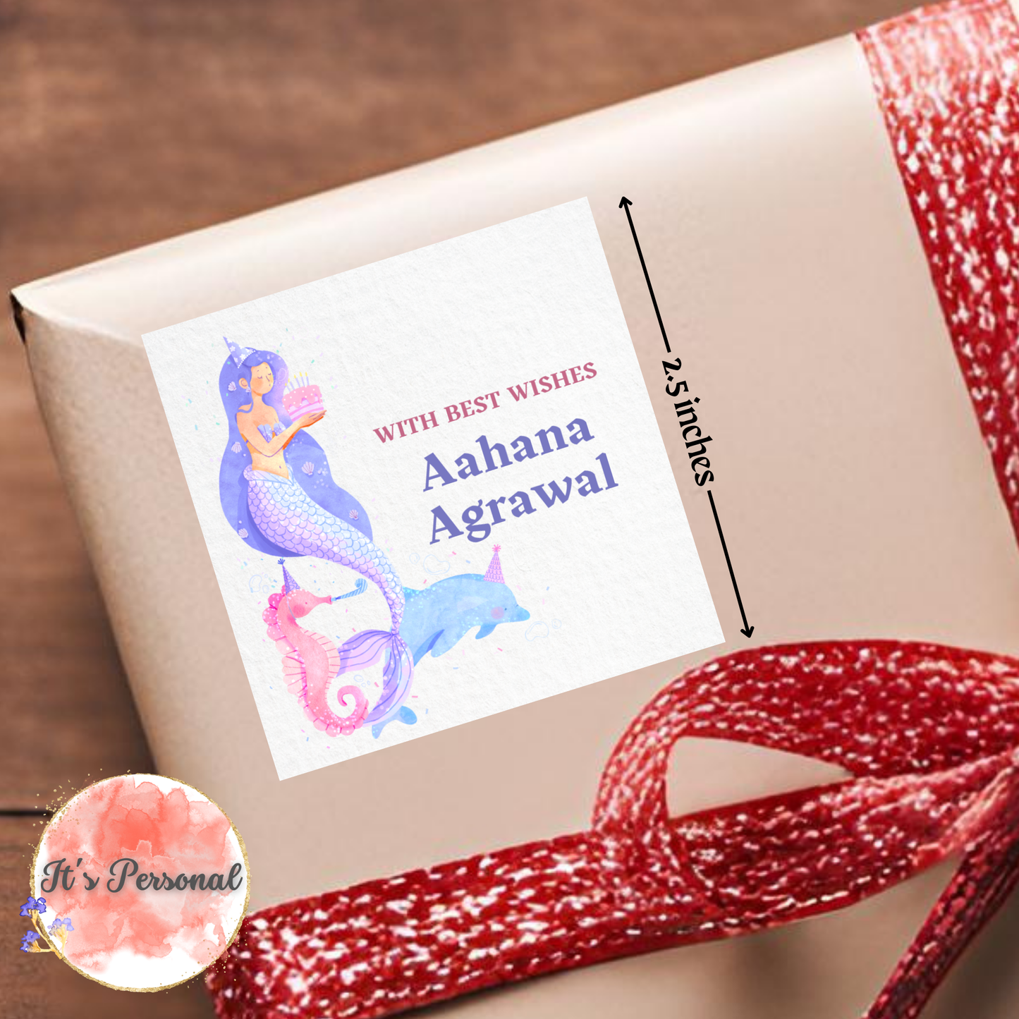 MERMAID'S BIRTHDAY - GIFT TAGS (Pack of 25)