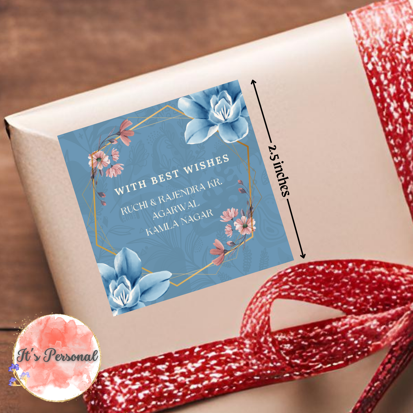 BLUE FLORAL - GIFT TAGS (Pack of 30)