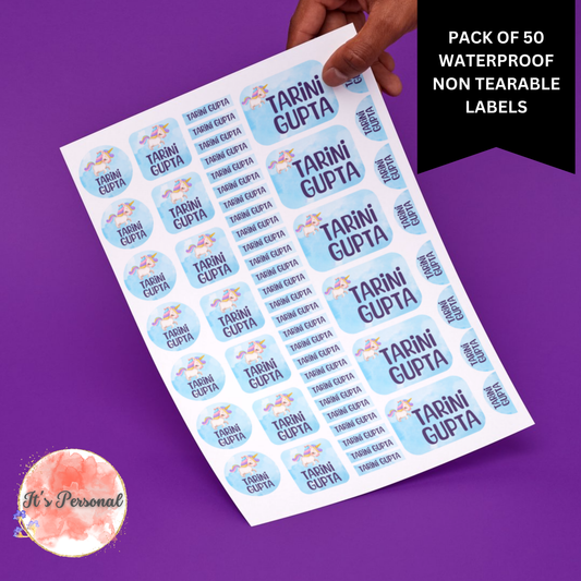 ALL IN ONE WATERPROOF LABELS (Pack of 50 labels)
