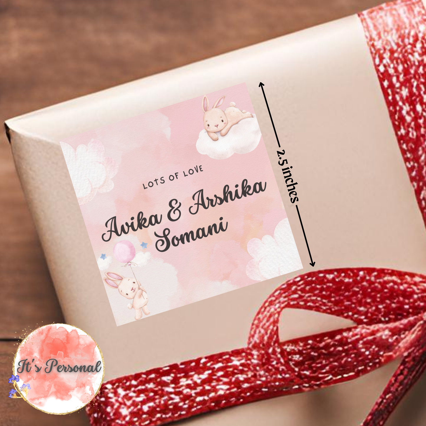 RABBITS IN THE AIR - GIFT TAGS (Pack of 25)