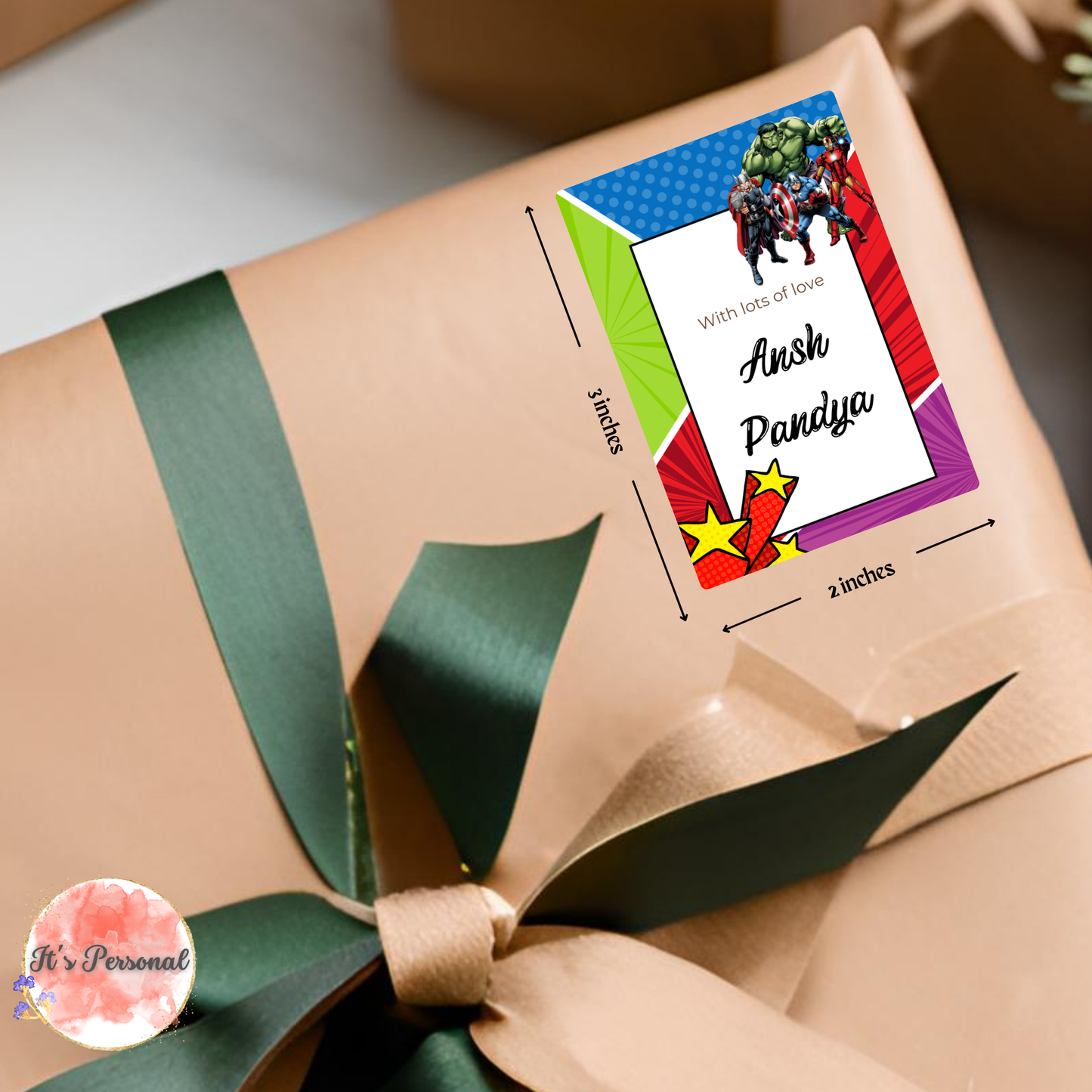 SUPERHERO TEAM - GIFT TAGS (Pack of 25)