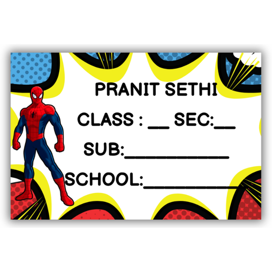 BOOM POW SUPERHERO - BOOK LABELS (Pack of 30)