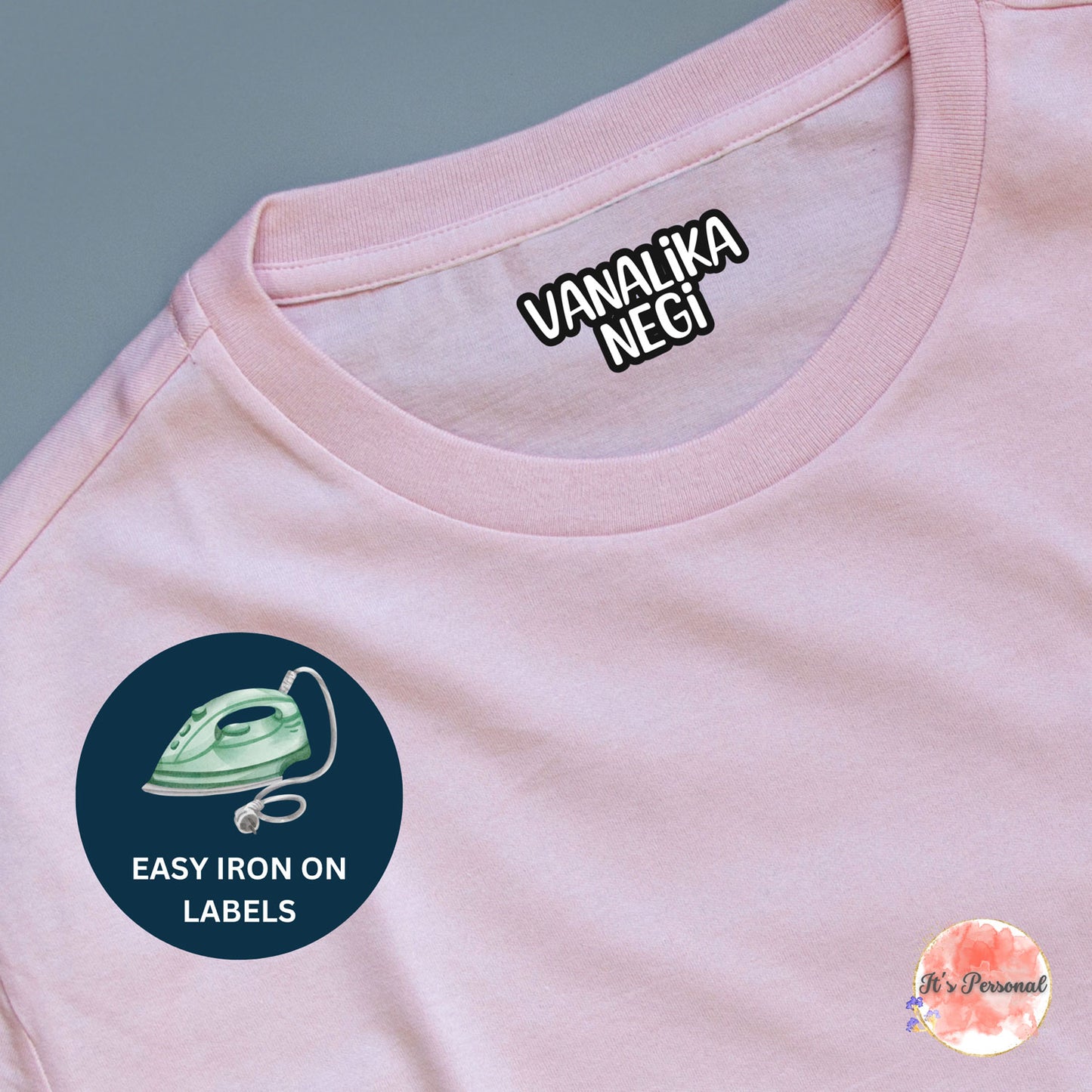 IRON ON LABELS - ONLY NAME