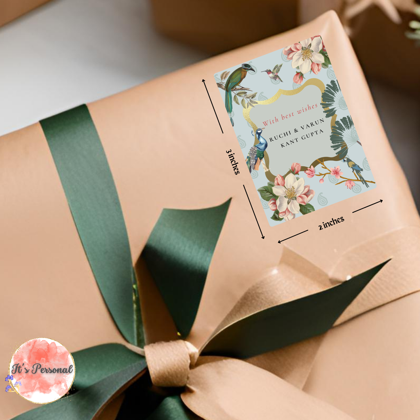 INDIAN PEACOCK - GIFT TAGS (Pack of 25)