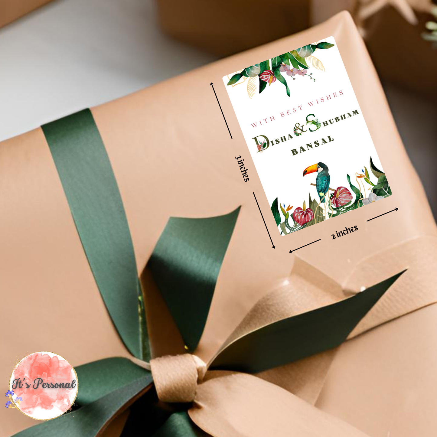 TROPICAL TOUCAN - GIFT TAGS (Pack of 25)