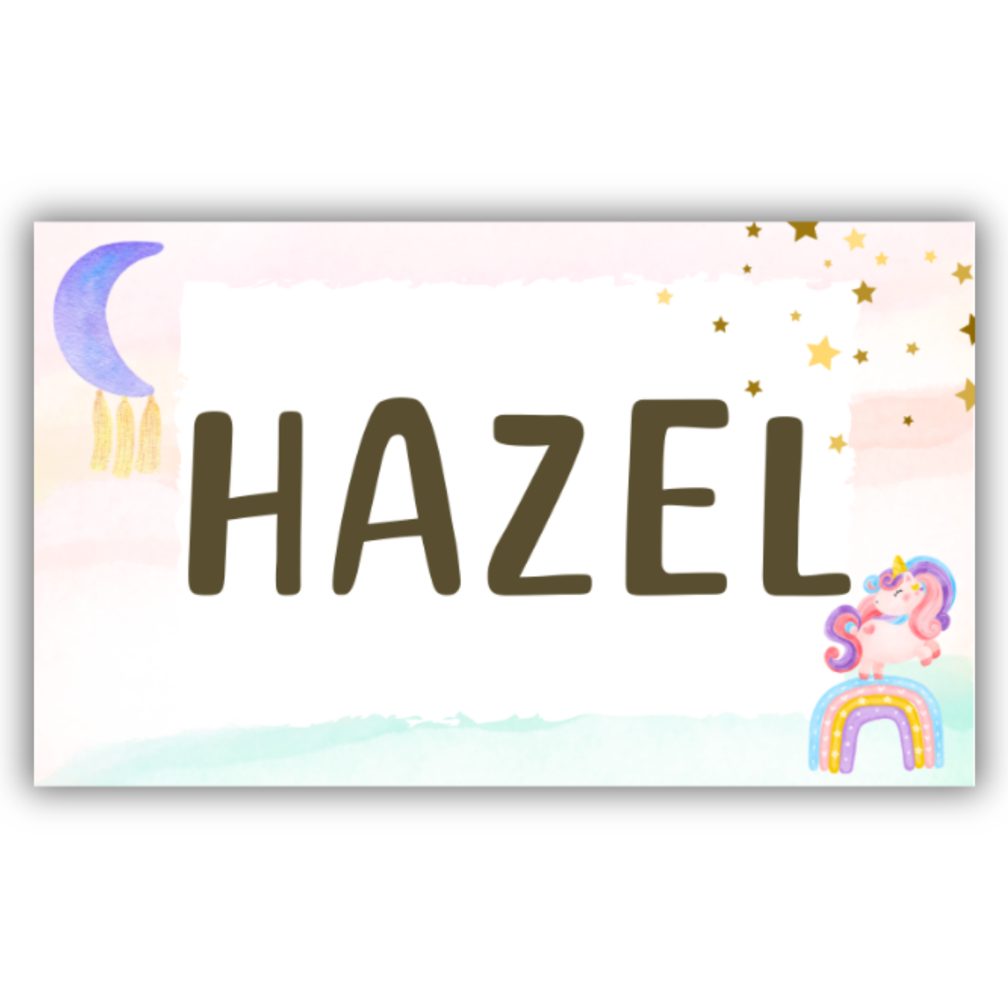 CUTE UNICORN - WATERPROOF LABELS (Pack of 20)
