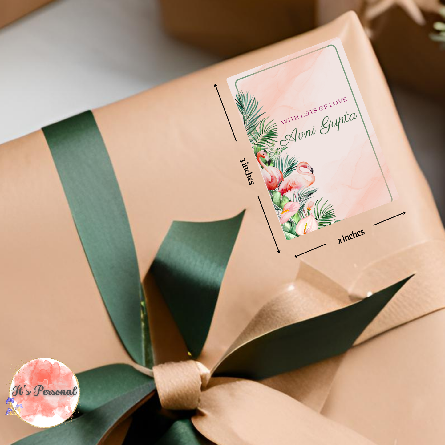 FLAMINGO IN TROPIC - GIFT TAGS (Pack of 25)