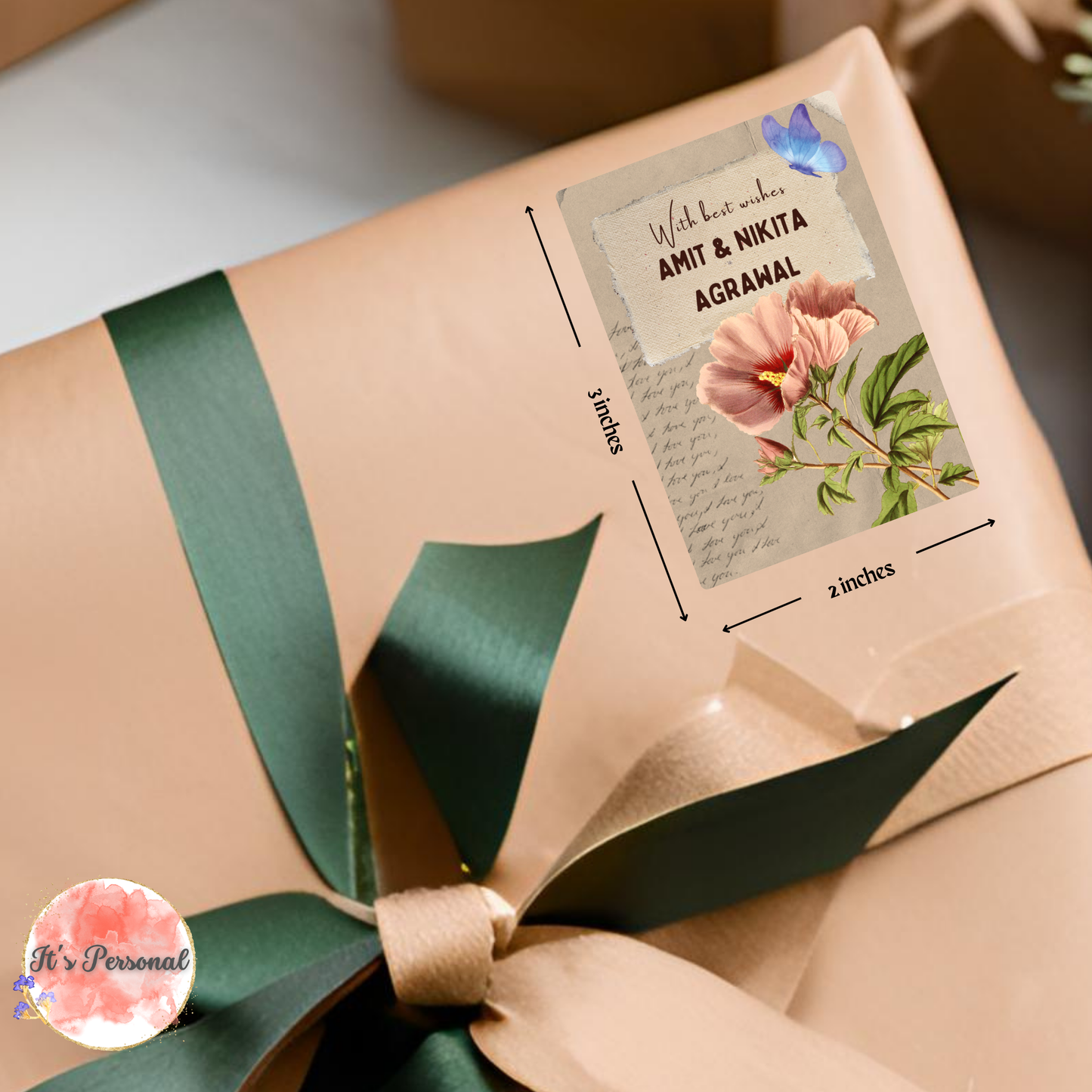 FLOWER IN A BOOK - GIFT TAGS (Pack of 25)