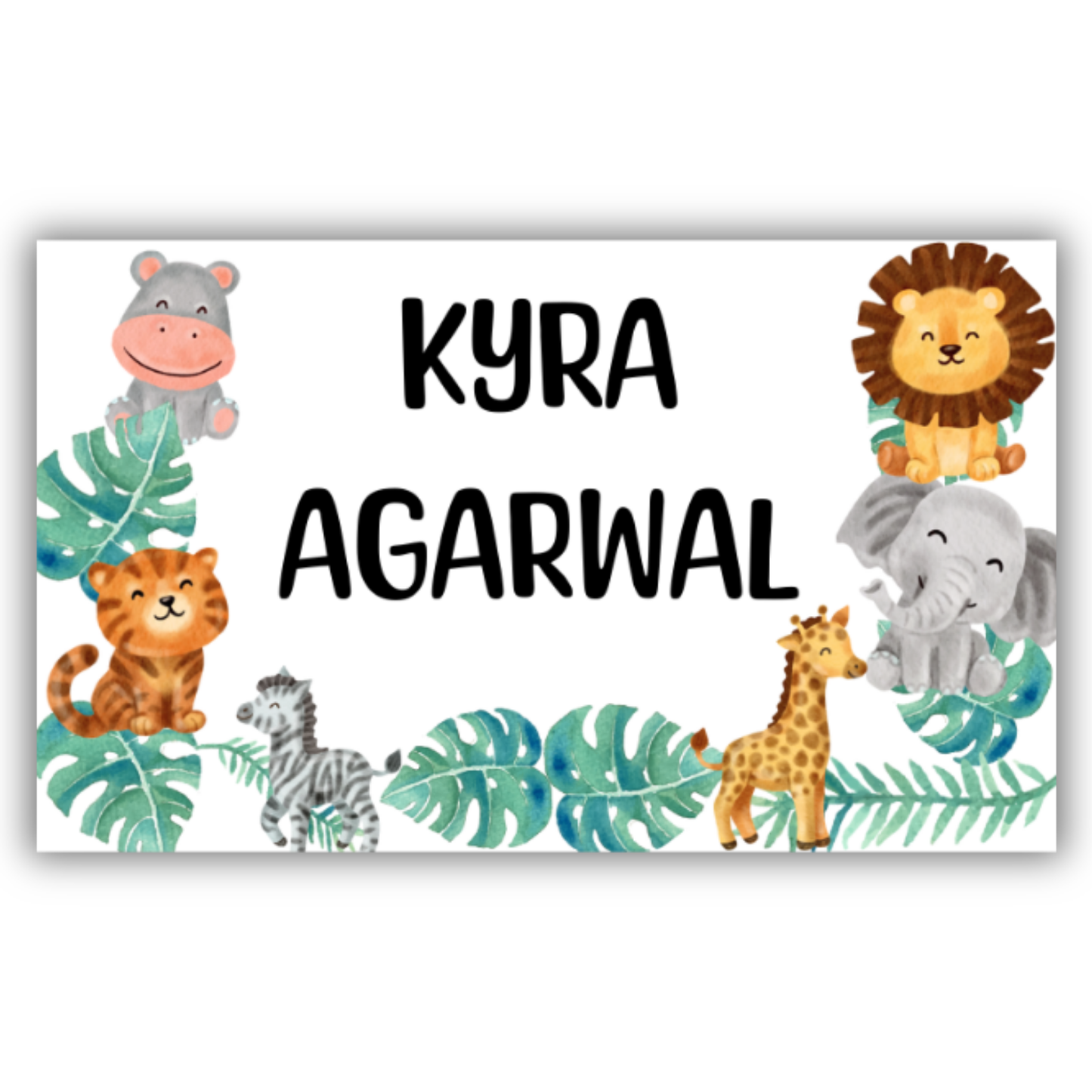 CUTE ANIMALS - WATERPROOF LABELS (Pack of 20)