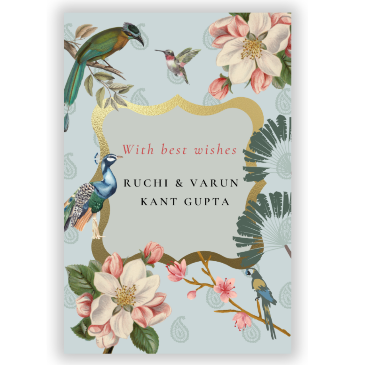 INDIAN PEACOCK - GIFT TAGS (Pack of 30)