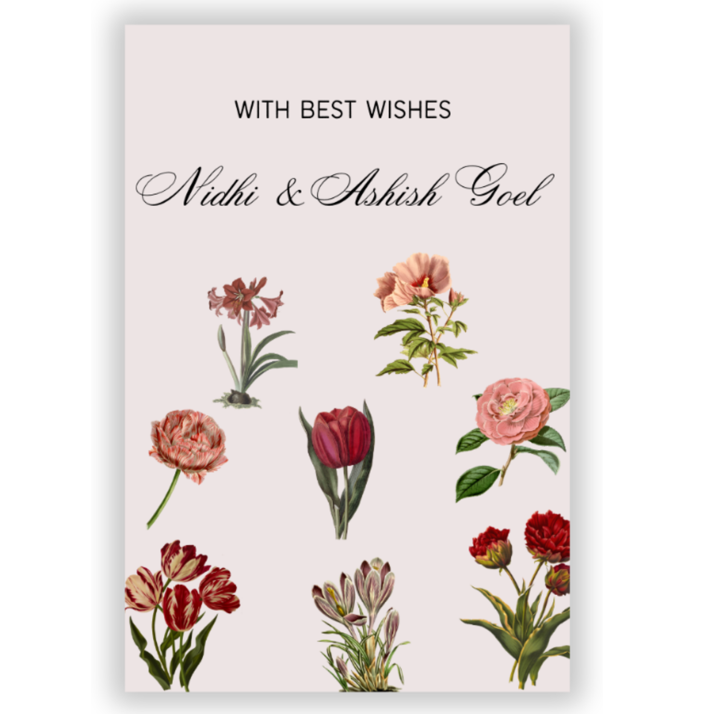 MAROON GARDEN - GIFT TAGS (Pack of 30)