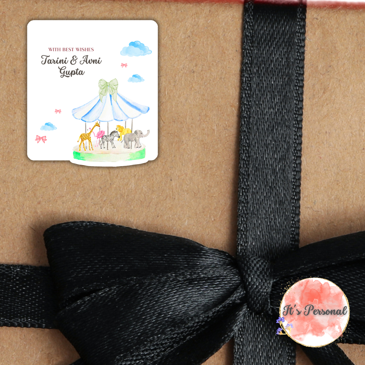 ANIMAL CAROUSEL - PREMIUM GIFT TAGS (Pack of 20)