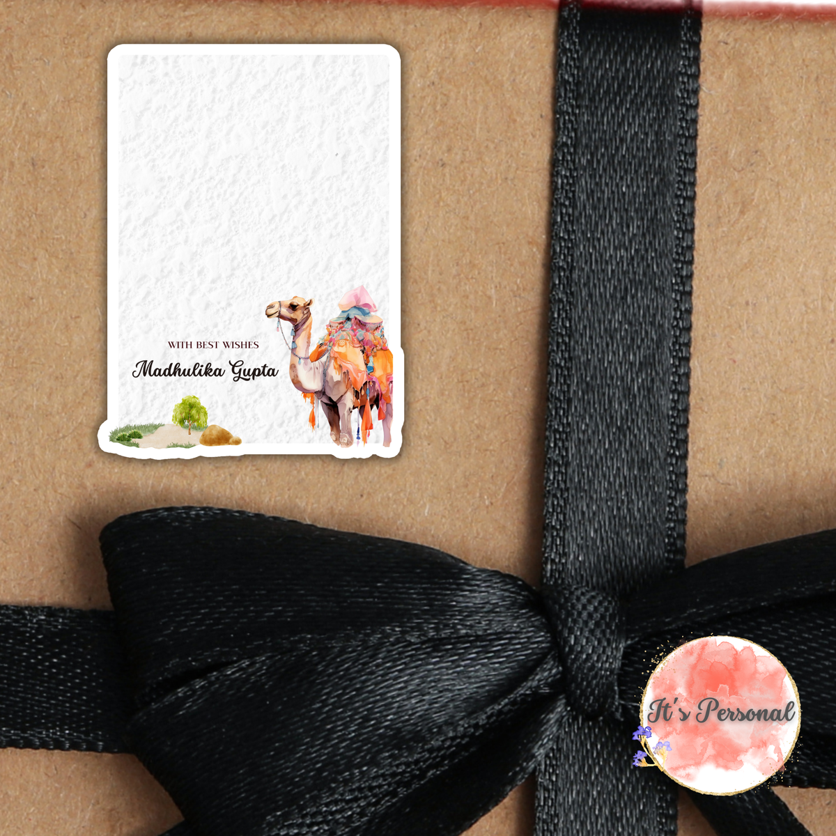 CAMEL IN A DESERT - GIFT NOTECARD (Pack of 10)