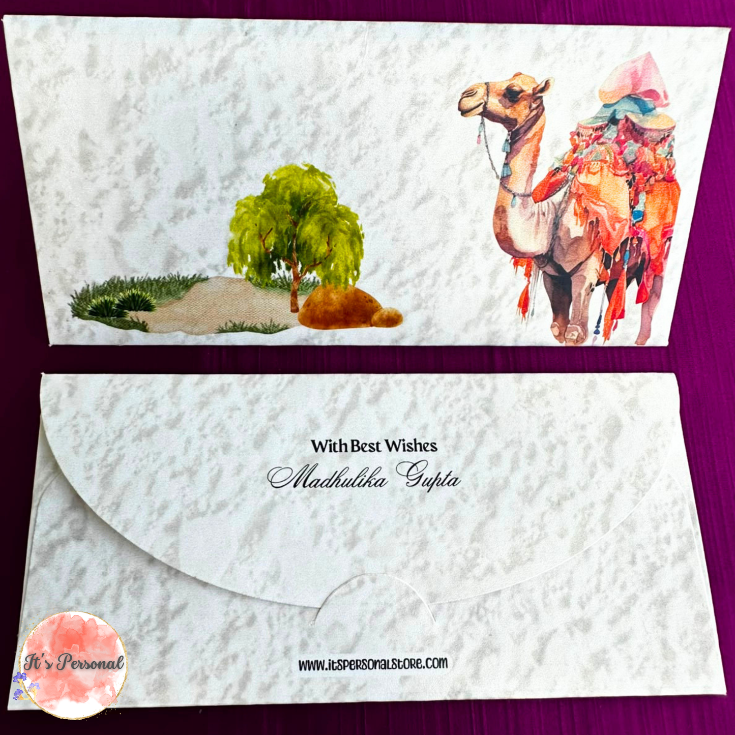 CAMEL IN A DESERT - MONEY ENVELOPES