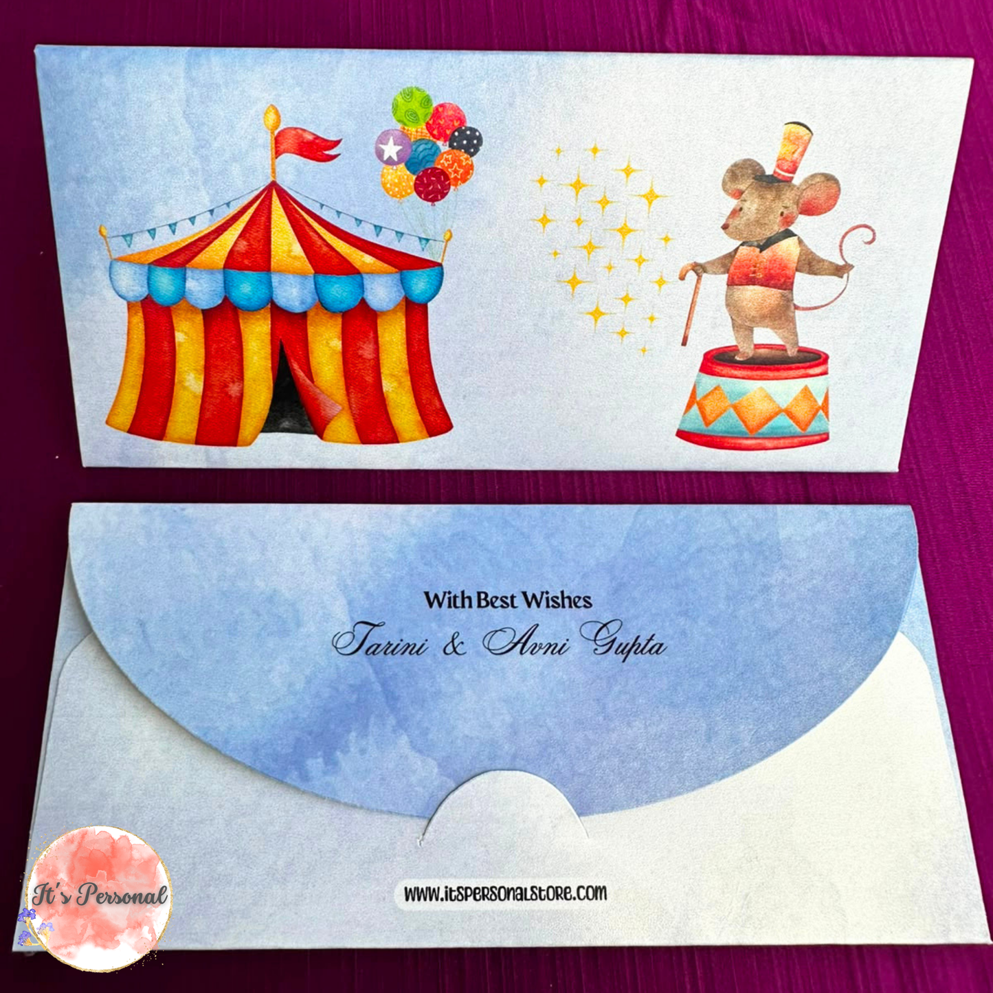 MOUSE IN A CIRCUS - MONEY ENVELOPE