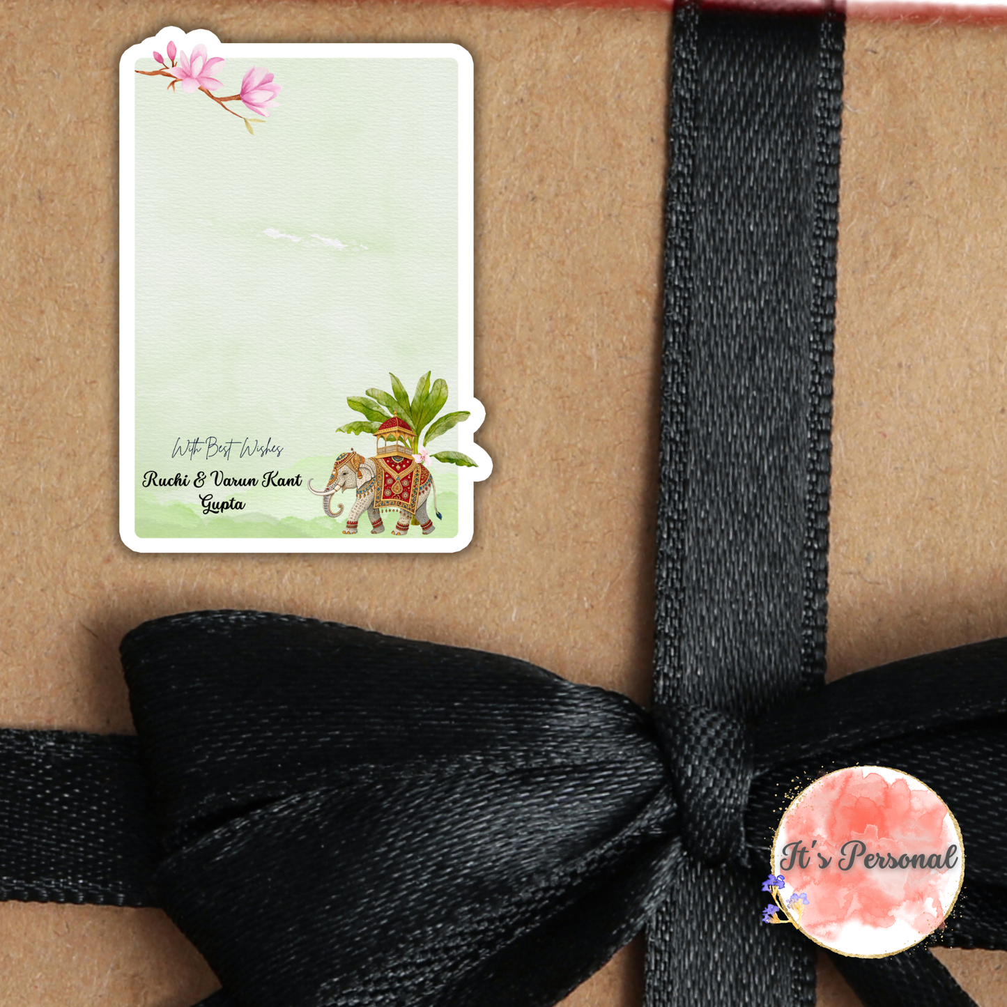 PICHWAI INDIAN ELEPHANT - GIFT NOTECARD (Pack of 10)