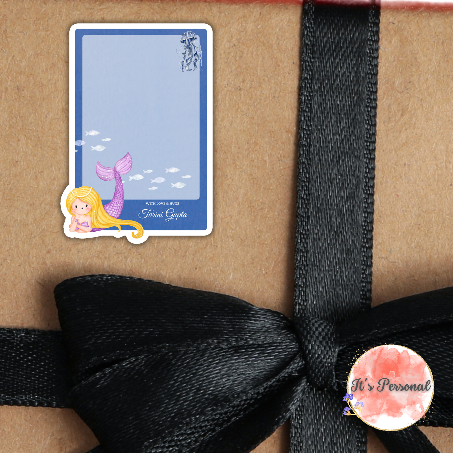 UNDERWATER MERMAID - GIFT NOTECARD (Pack of 10)