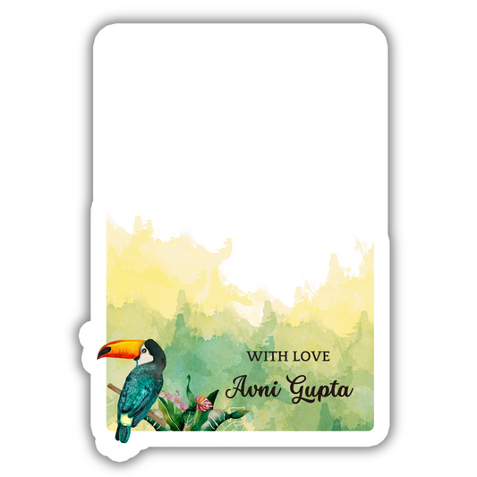 TROPICAL TOUCAN - GIFT NOTECARD (Pack of 10)