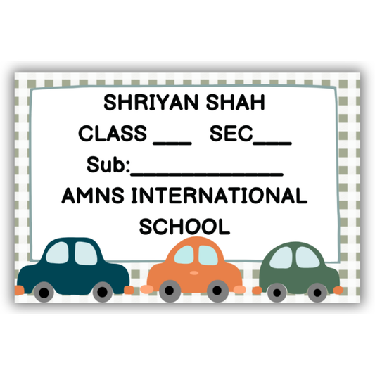 TRAFFIC JAM - BOOK LABELS (Pack of 30)