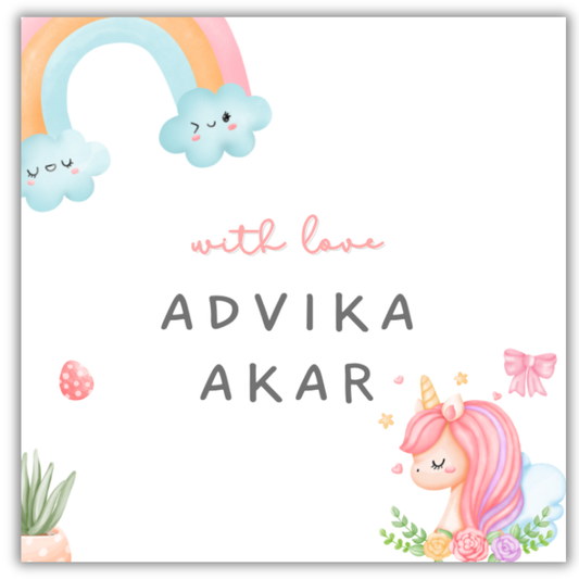 RAINBOWS AND UNICORN - GIFT TAGS (Pack of 30)