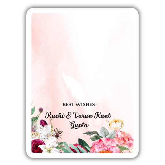 MINIMAL MAROON - GIFT NOTECARD (Pack of 10)