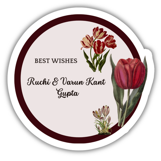 MAROON GARDEN - PREMIUM GIFT TAGS (Pack of 20)