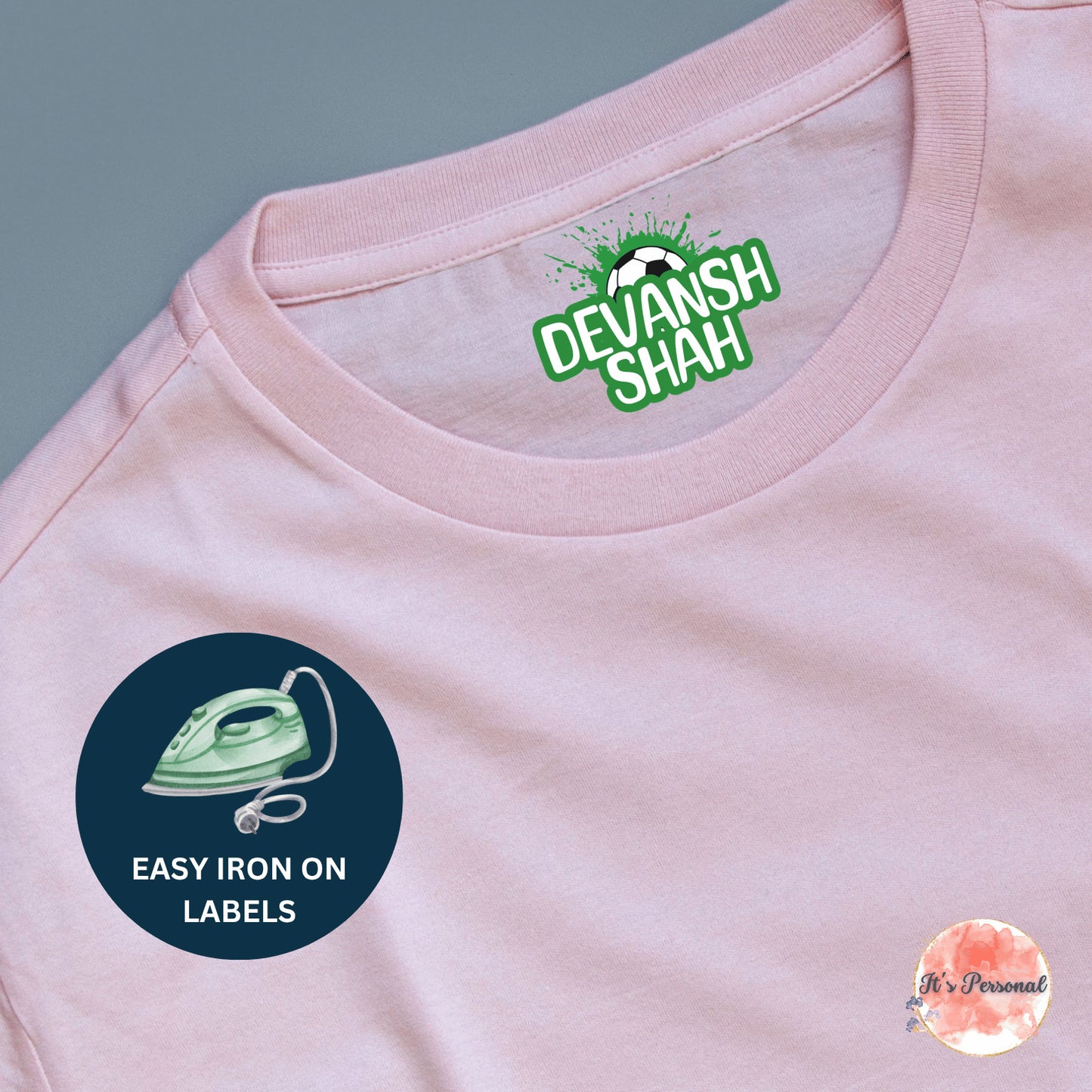 IRON ON LABELS FOR CLOTHES - WITH CHARACTER
