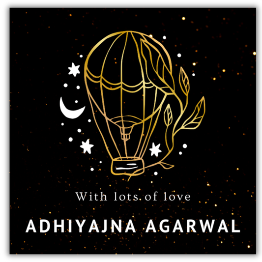 GOLDEN HOT AIR BALLOON - GIFT TAGS (Pack of 30)