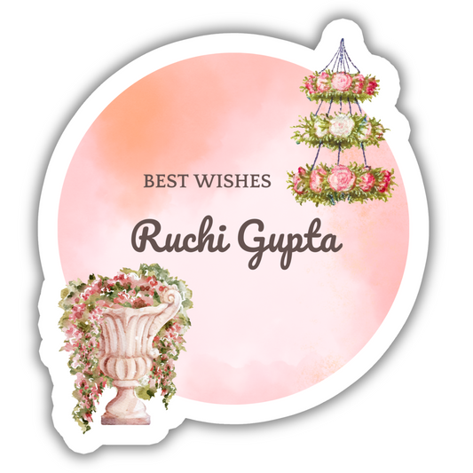 FLORAL CHANDELIER - PREMIUM GIFT TAGS (Pack of 20)
