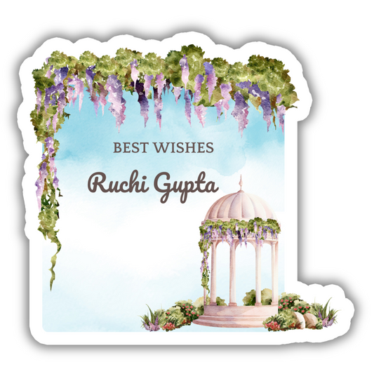 FLORAL TEMPLE - PREMIUM GIFT TAGS (Pack of 20)