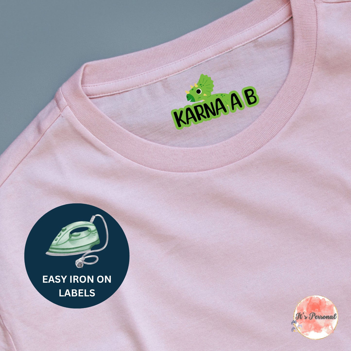 IRON ON LABELS FOR CLOTHES - WITH CHARACTER