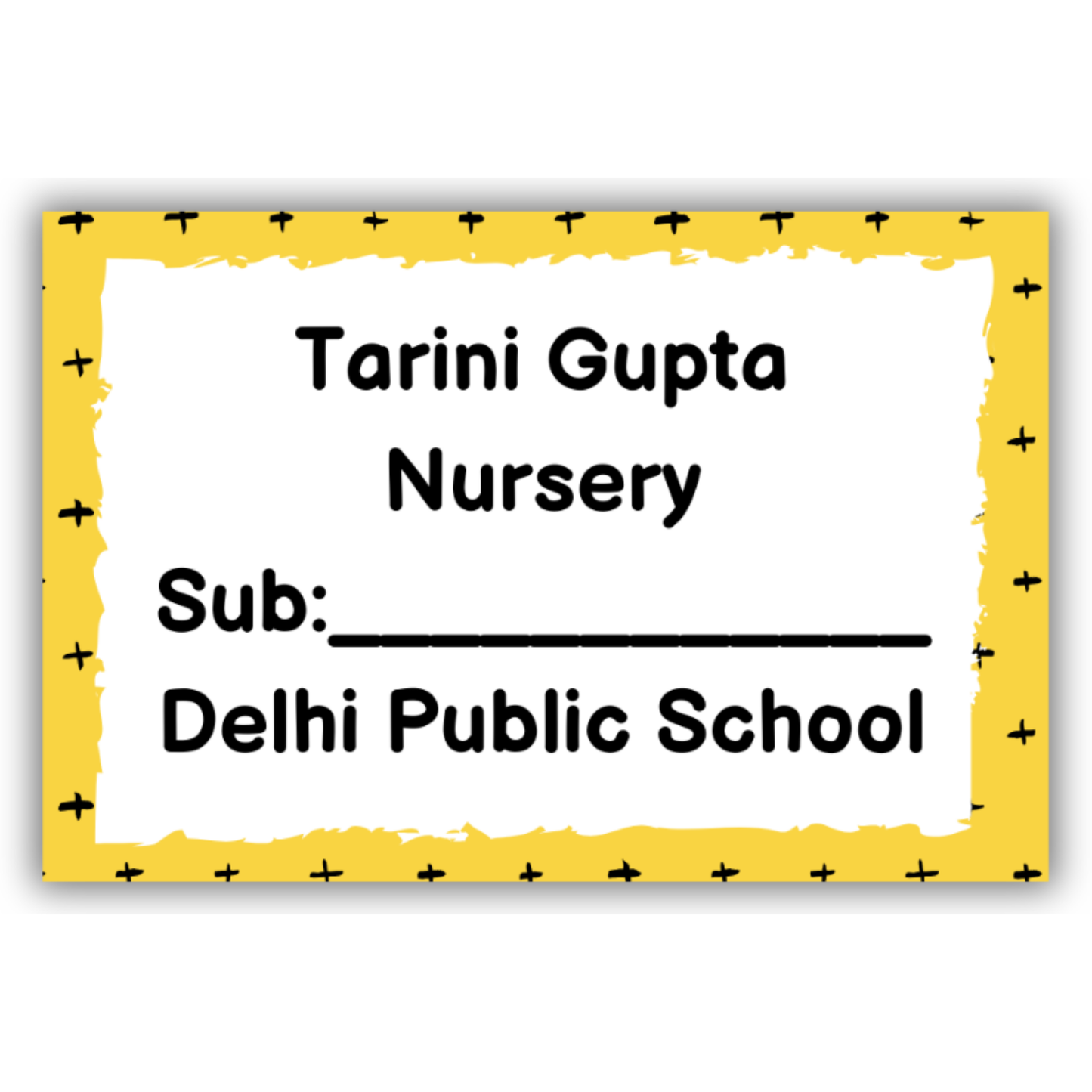 SIMPLE YELLOW - BOOK LABELS (Pack of 30)