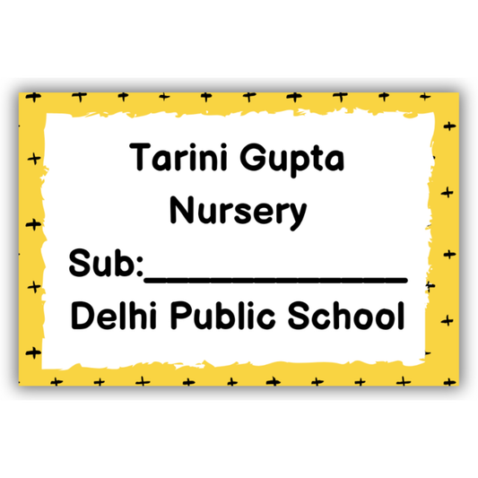 SIMPLE YELLOW - BOOK LABELS (Pack of 30)