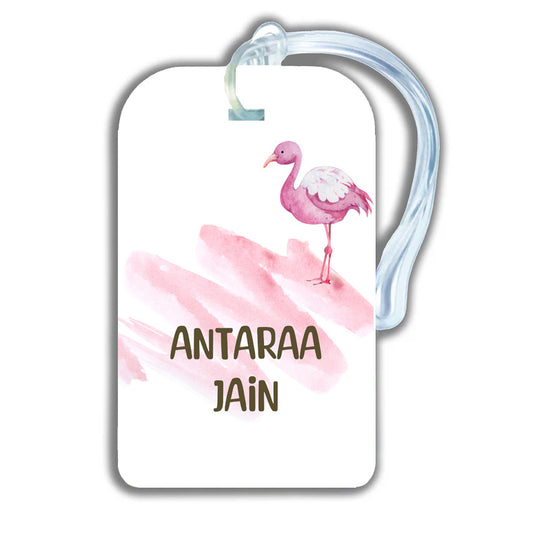 PINK FLAMINGO - LUGGAGE TAG