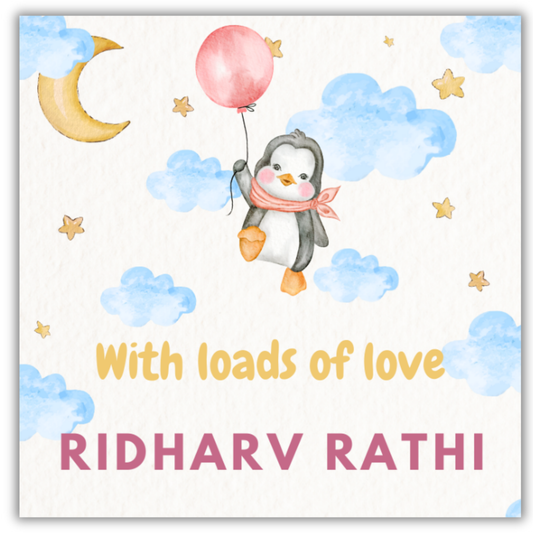 PENGUIN IN THE SKY - GIFT TAGS (Pack of 30)