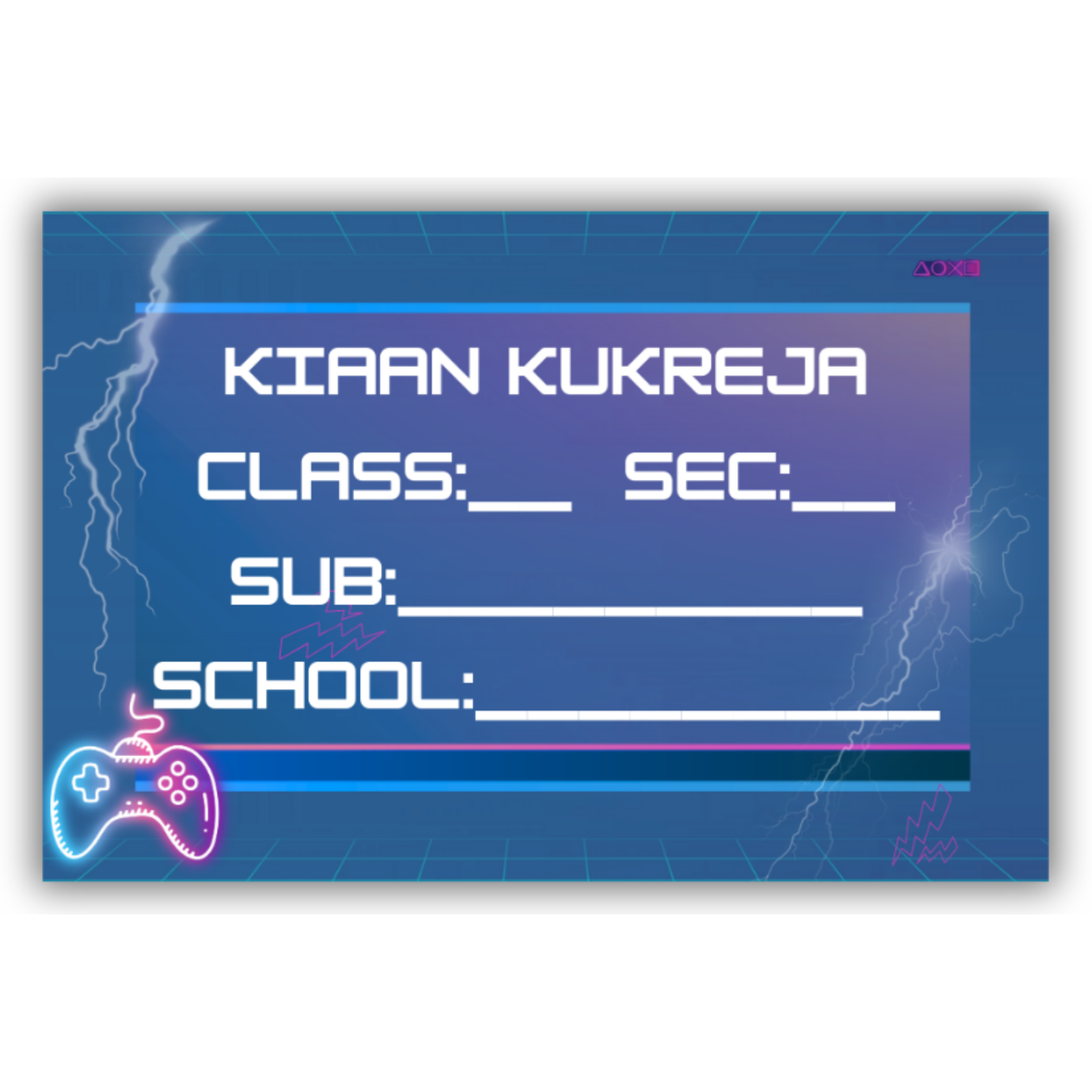 VIDEO GAMER - BOOK LABELS (Pack of 30)