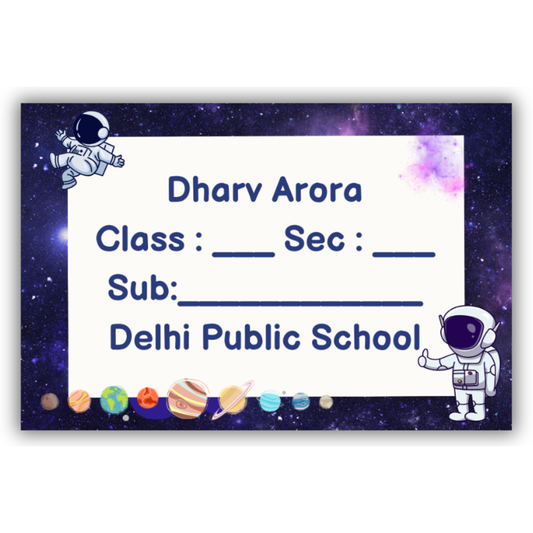 ASTRONAUT'S WORLD - BOOK LABELS (Pack of 30)
