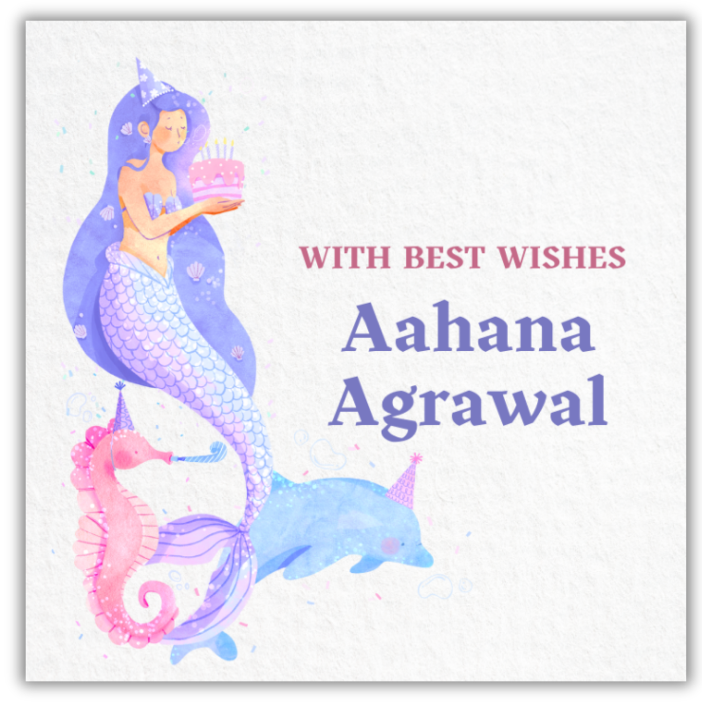 MERMAID'S BIRTHDAY - GIFT TAGS (Pack of 30)