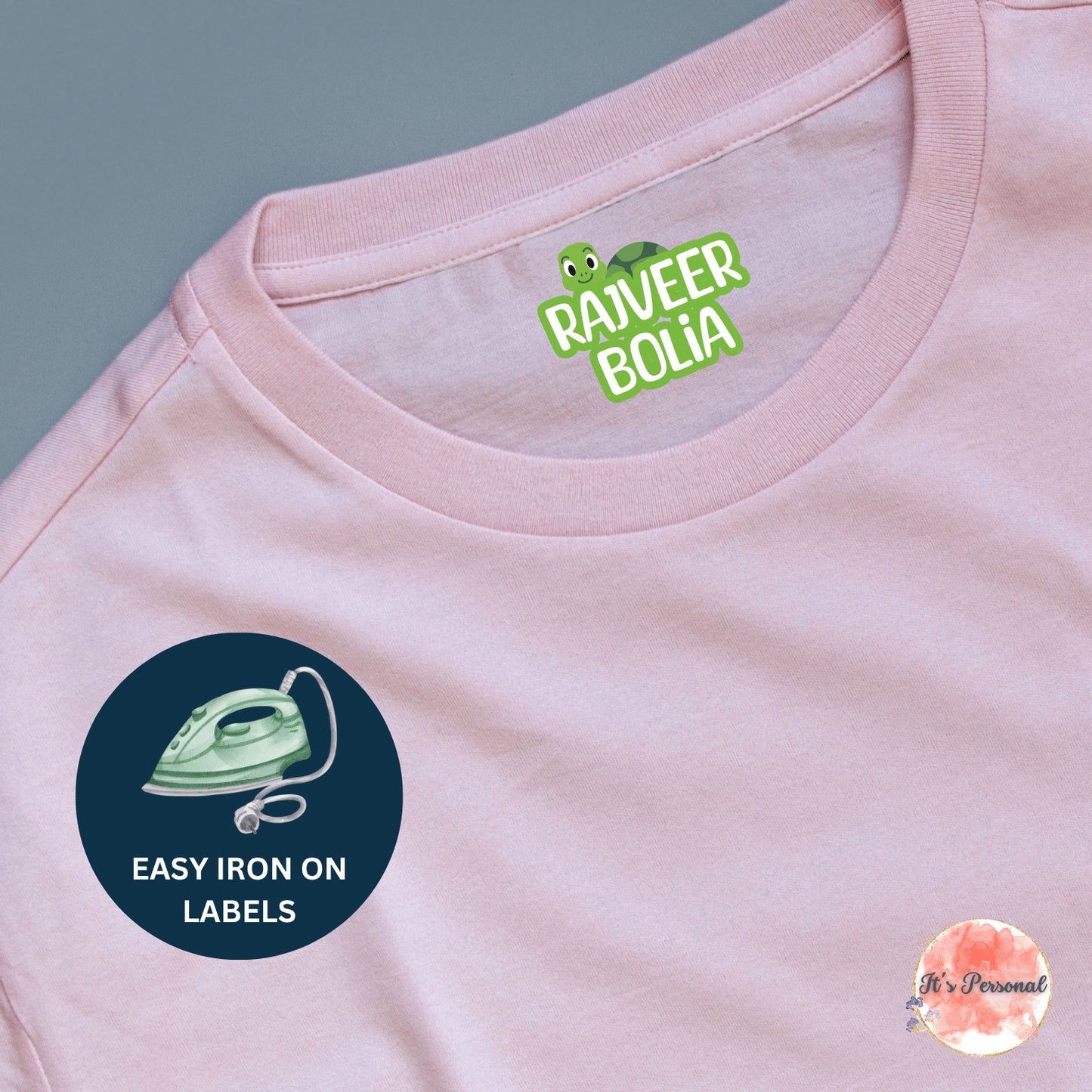 IRON ON LABELS FOR CLOTHES - WITH CHARACTER