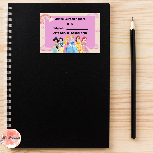PRINCESS PARTY - BOOK LABELS (Pack of 30)