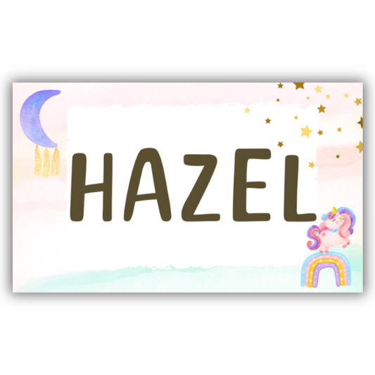 CUTE UNICORN - WATERPROOF LABELS (Pack of 20)