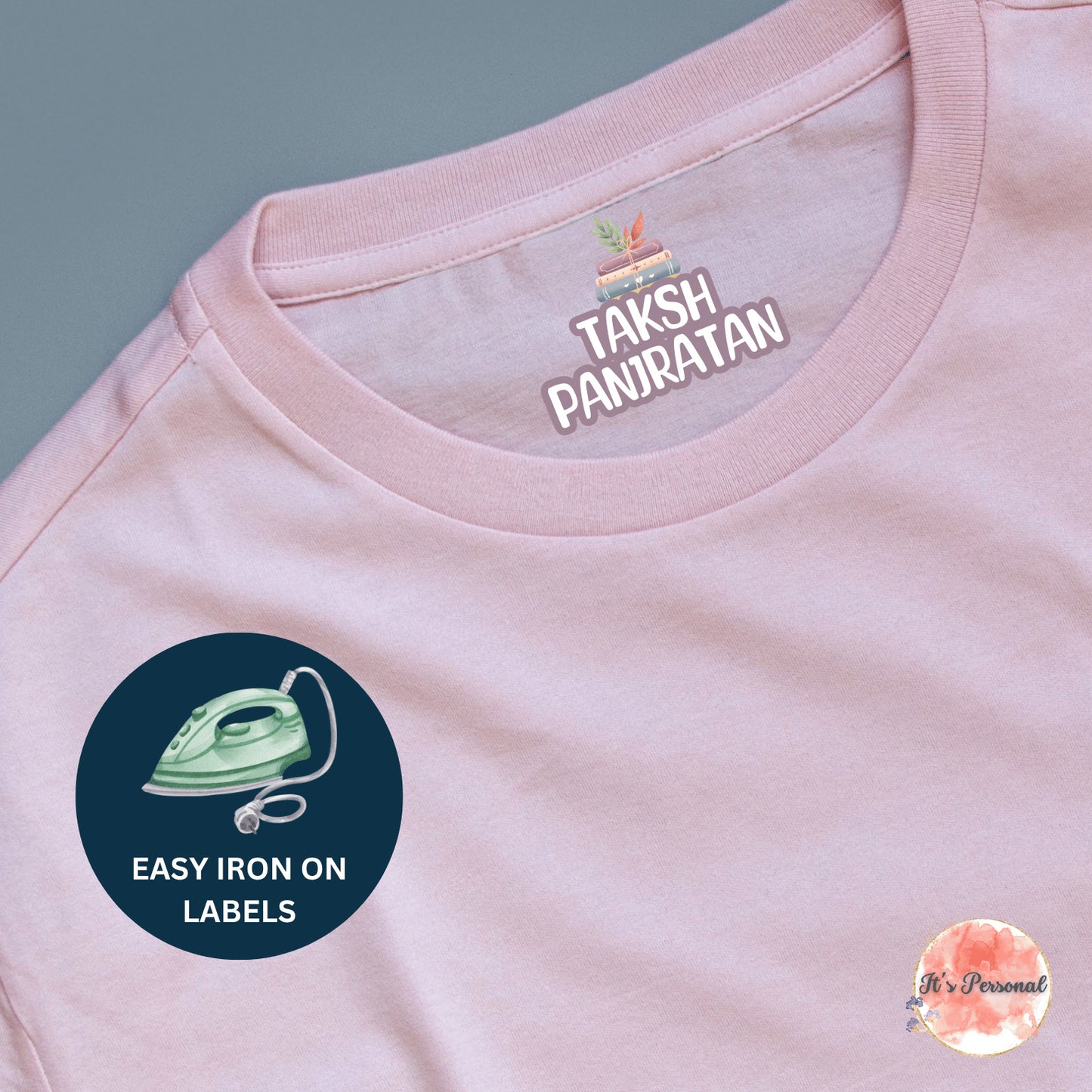 IRON ON LABELS FOR CLOTHES - WITH CHARACTER