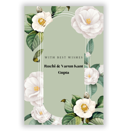 WHITE FLOWERS - GIFT TAGS (Pack of 30)